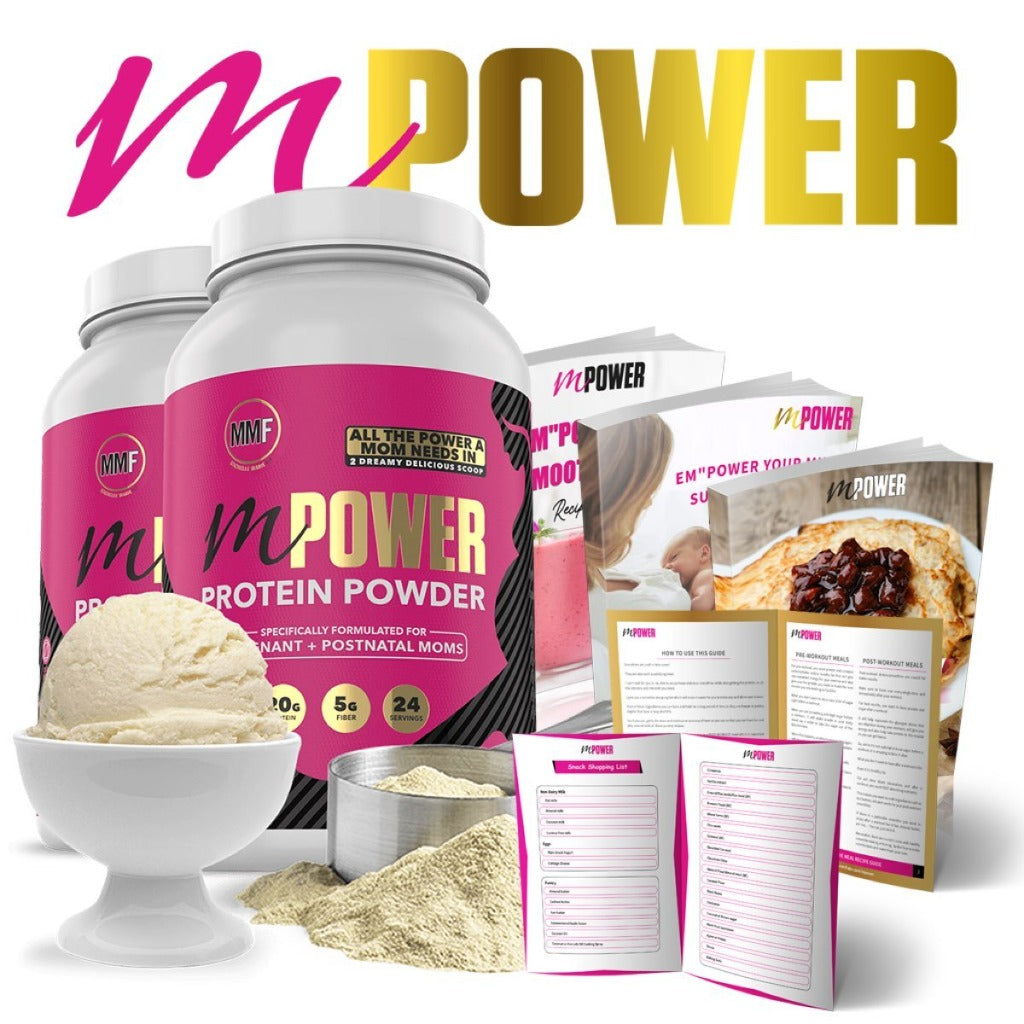 mpower protein powder for pregnancy includes 3 free recipe guides
