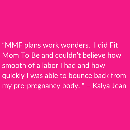 testimonial for fit mom to be pregnancy workout plan